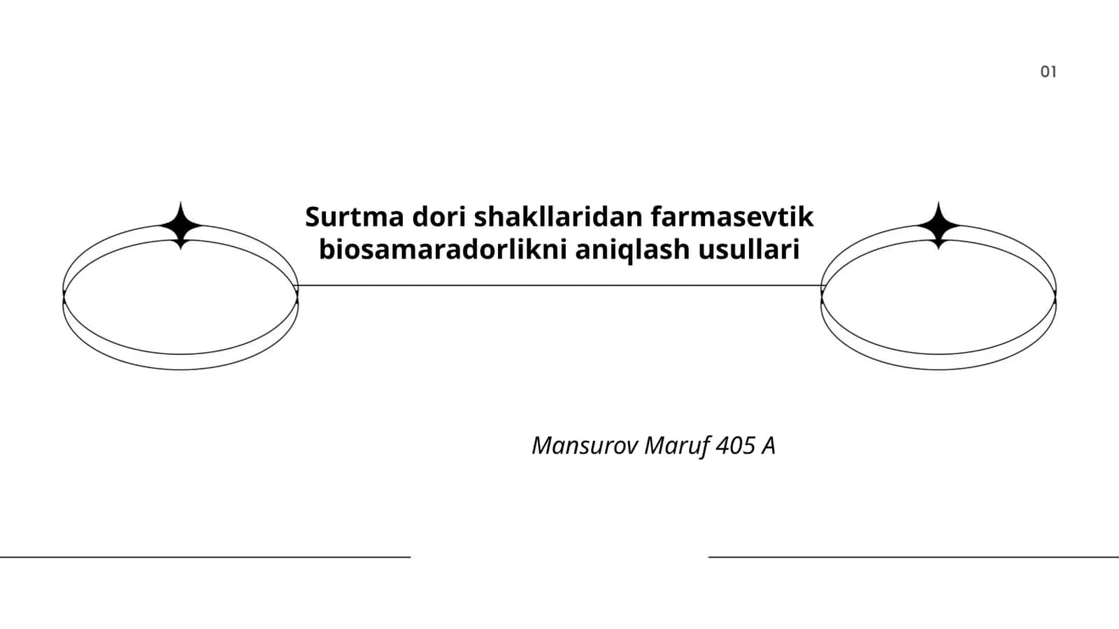 Surtma dori shakllaridan farmasevtik biosamaradorlikni aniqlash usullari 1