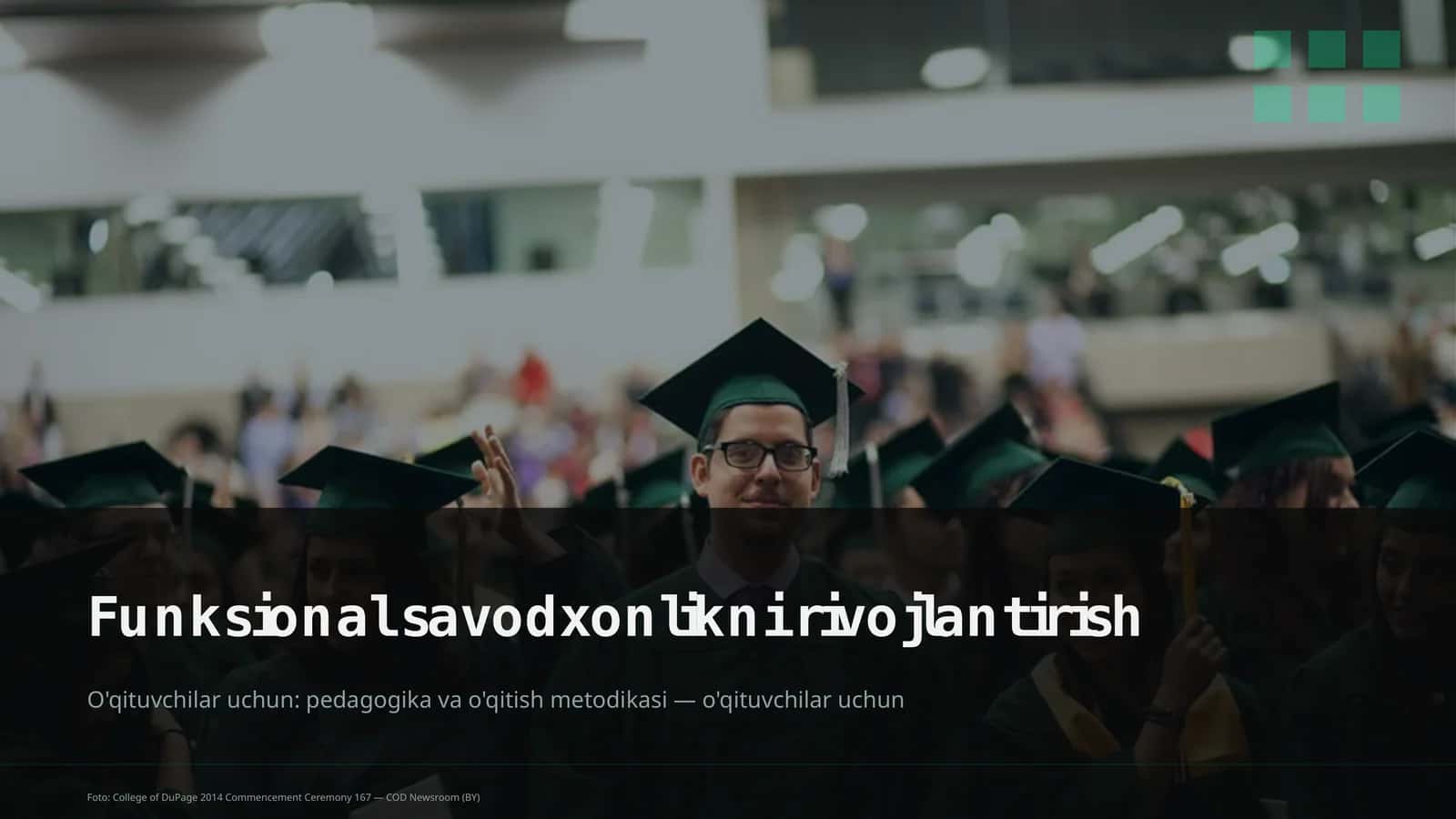 Funksional savodxonlikni rivojlantirish 1