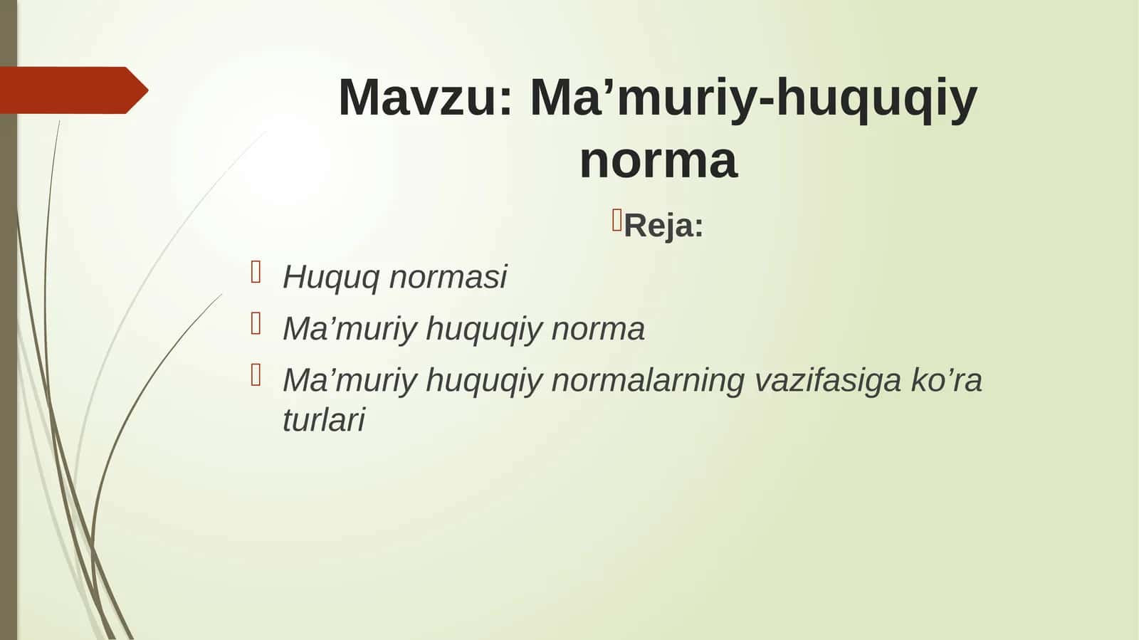 Ma’muriy-huquqiy norma 1