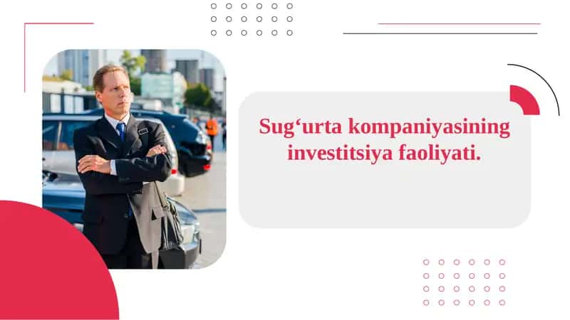 Sug‘urta kompaniyasining investitsiya faoliyati 1