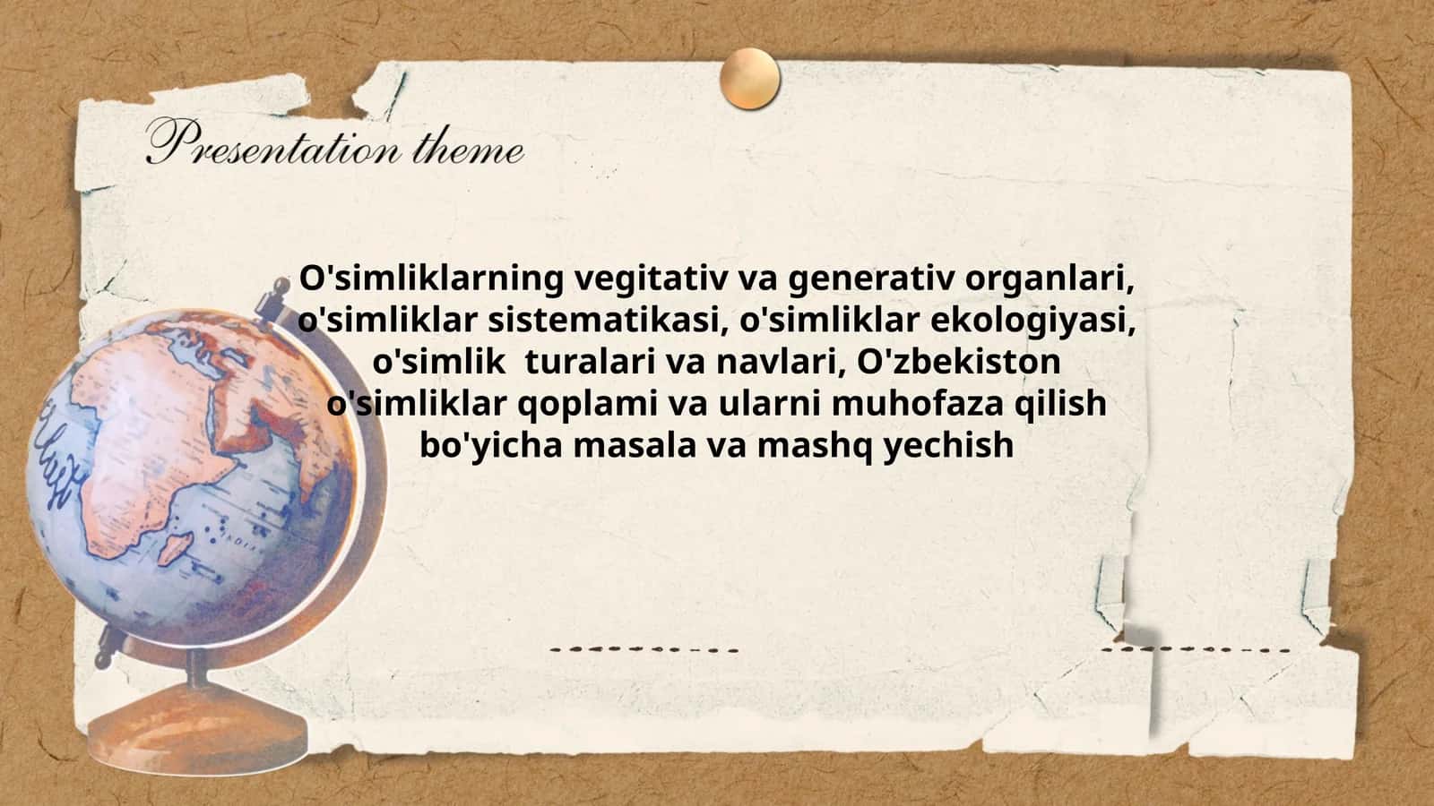 O'simliklar 1