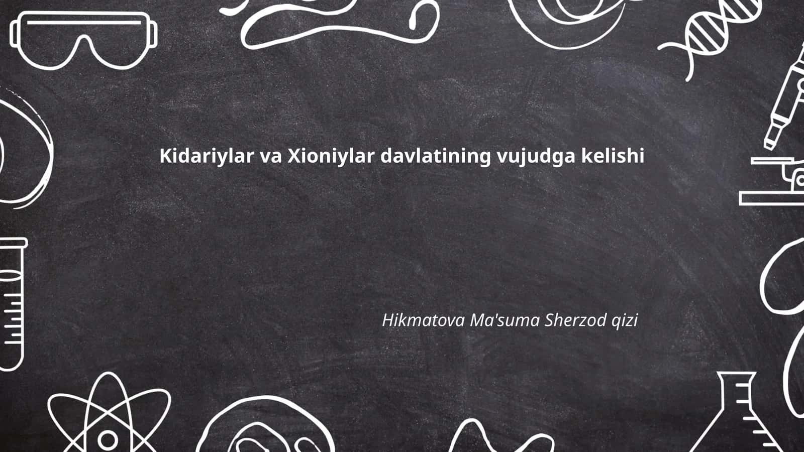 Kidariylar va Xioniylar davlatining vujudga kelishi 1