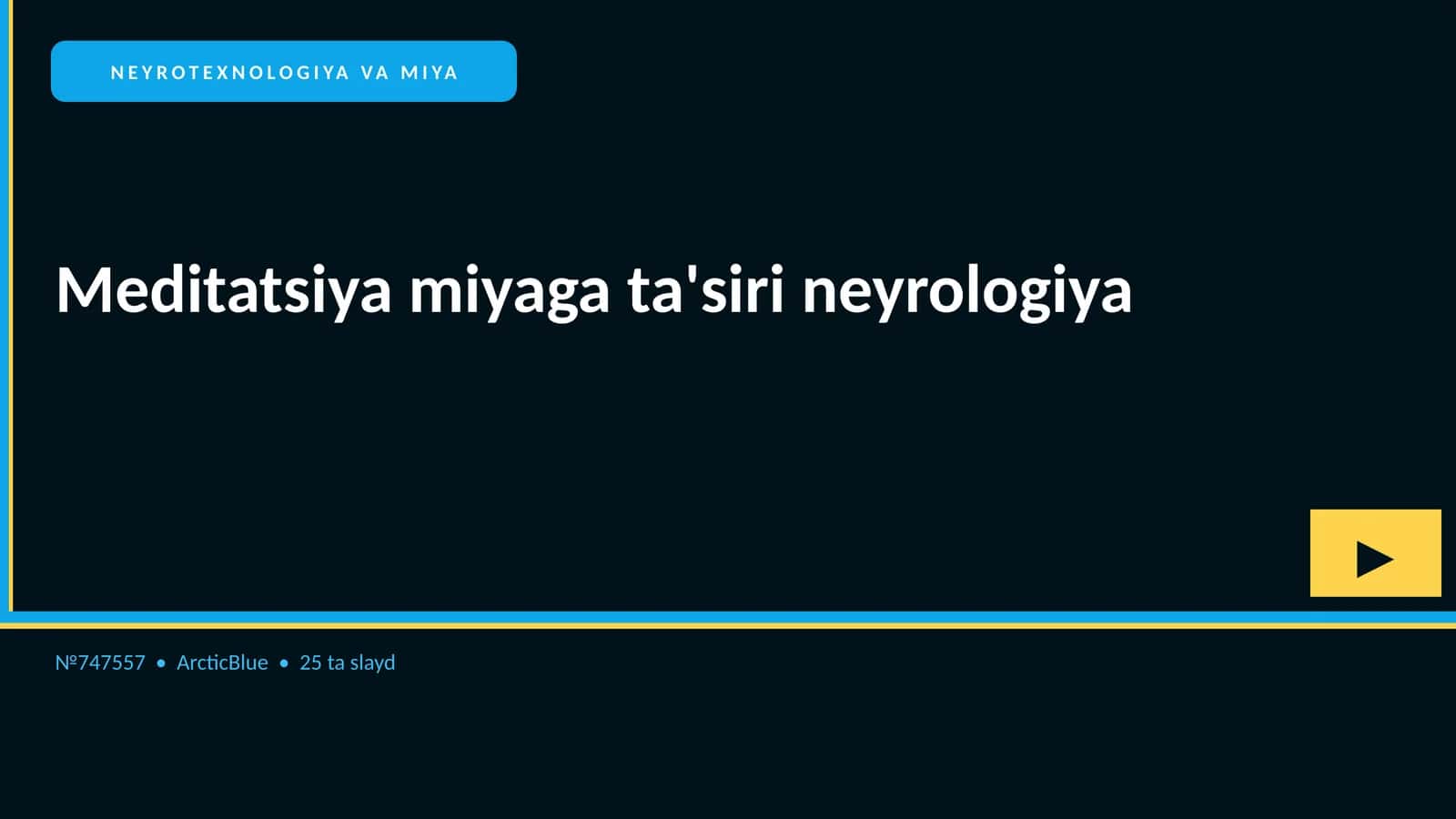 NEYROTEXNOLOGIYA VA MIYA 1