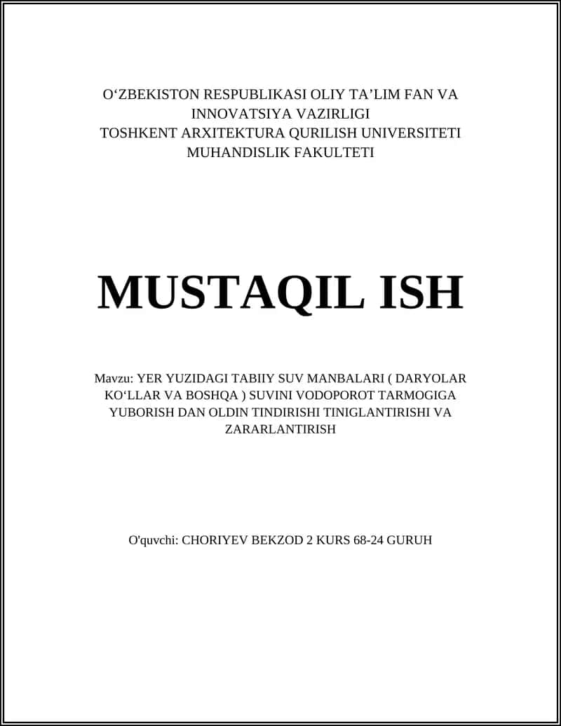 YER YUZIDAGI TABIIY SUV MANBALARI 1