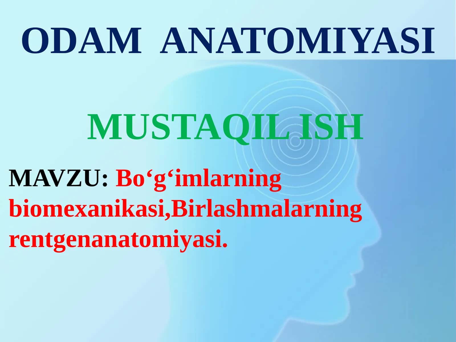 ODAM ANATOMIYASI 1