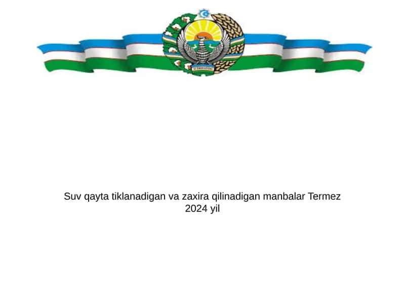 Suvni taqsimlash tizimlari 1