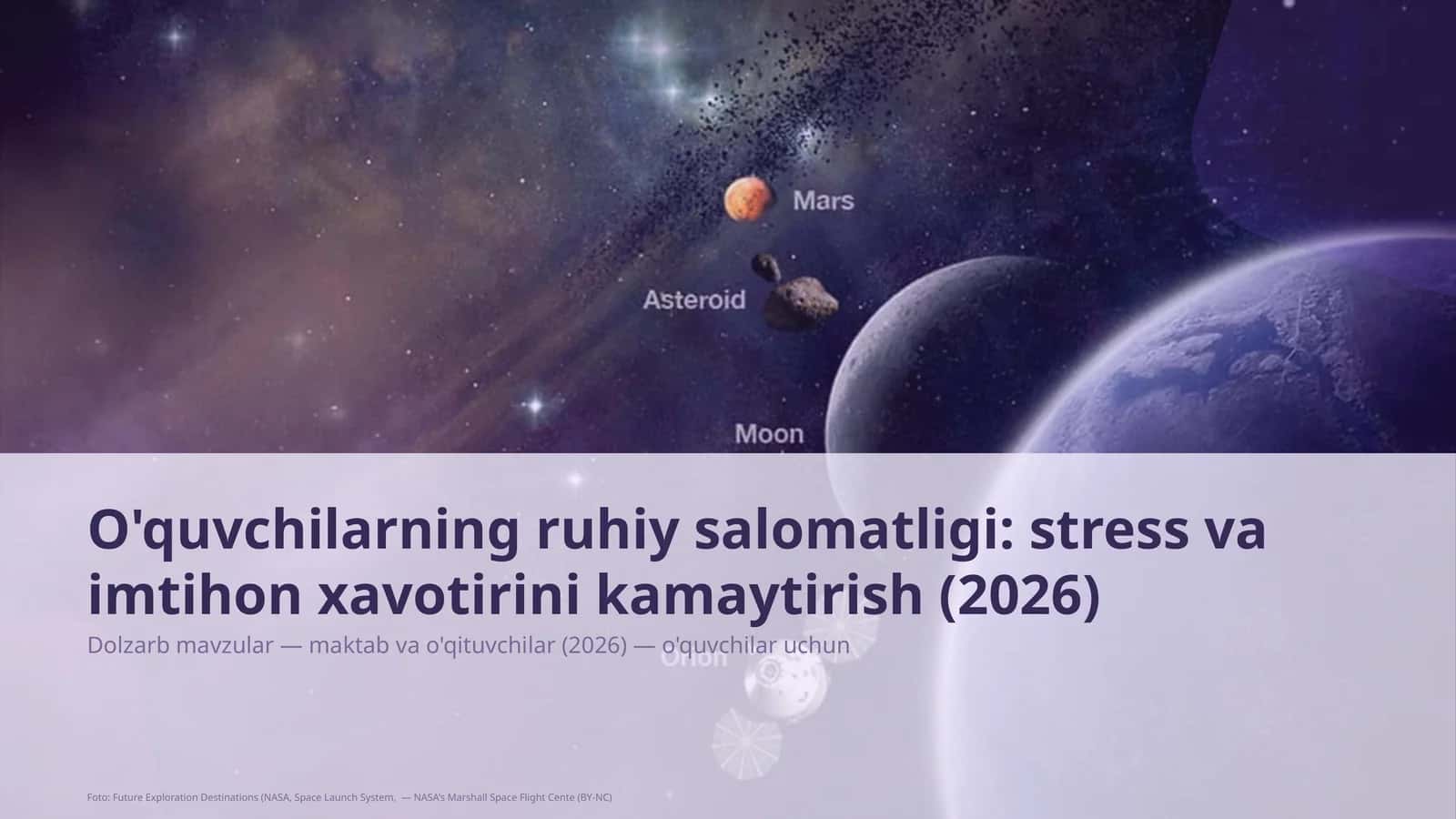O'quvchilarning ruhiy salomatligi: stress va imtihon xavotirini kamaytirish 1