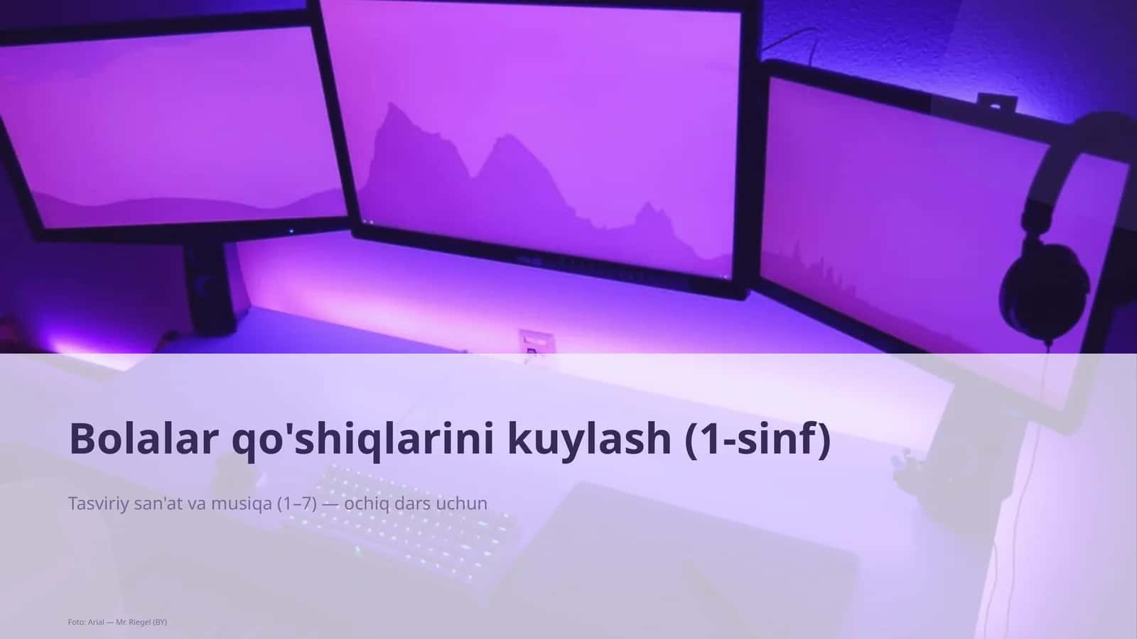 Bolalar qo'shiqlarini kuylash (1-sinf) 1