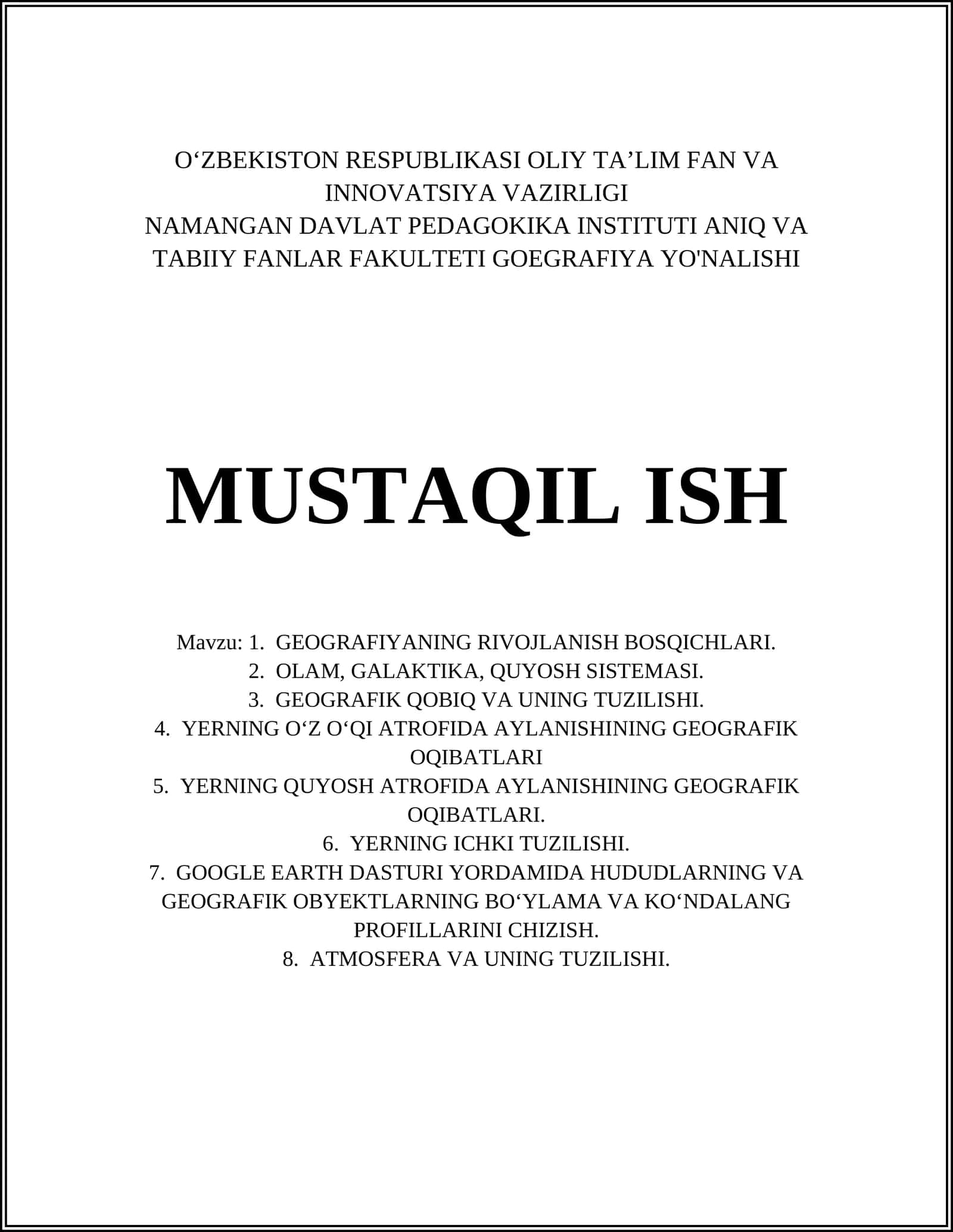 GEOGRAFIYANING RIVOJLANISH BOSQICHLARI 1