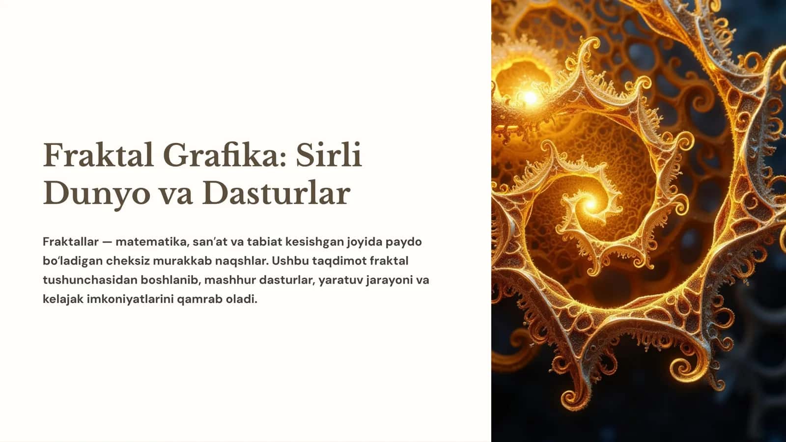 Fraktal Grafika: Sirli Dunyo va Dasturlar 1