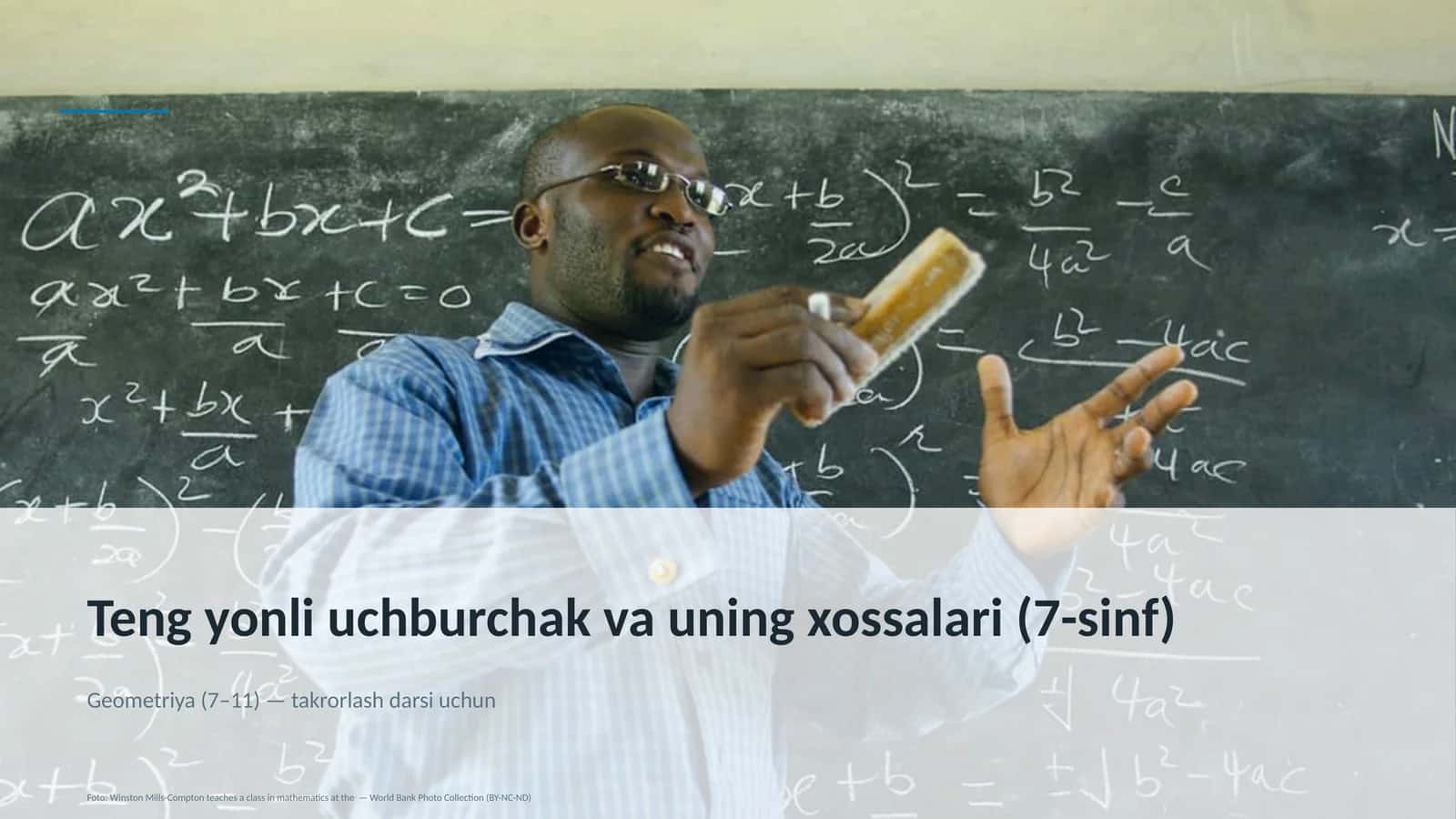 Geometriya (7–11) — takrorlash darsi uchun 1