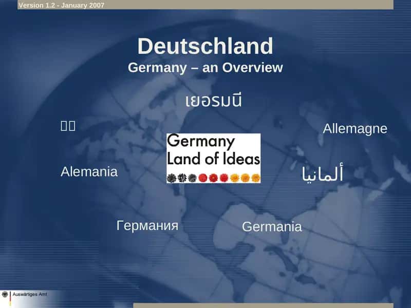 Deutschland Germany – an Overview 1