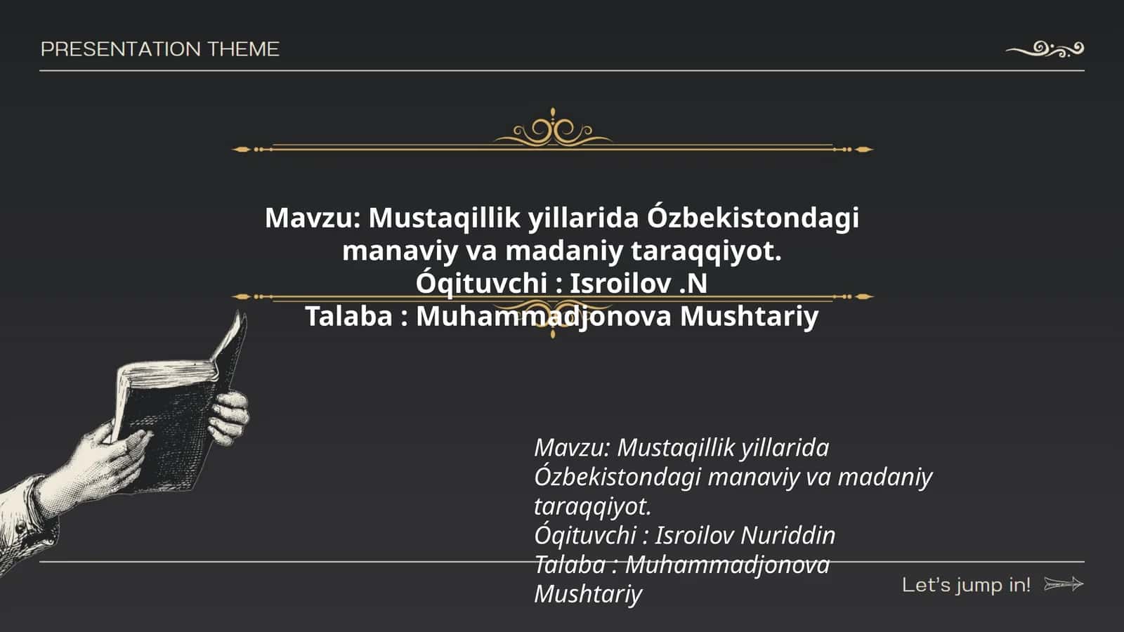 Mustaqillik yillarida Ózbekistondagi manaviy va madaniy taraqqiyot 1