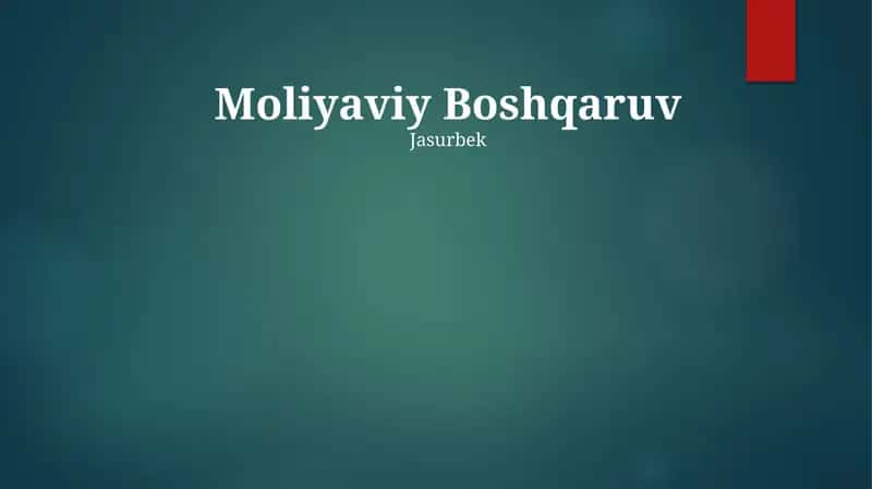 Buxgalteriya balansi 1