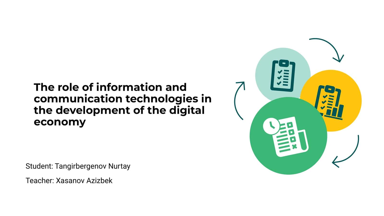 Introduction to ICT in the Digital Economy 1