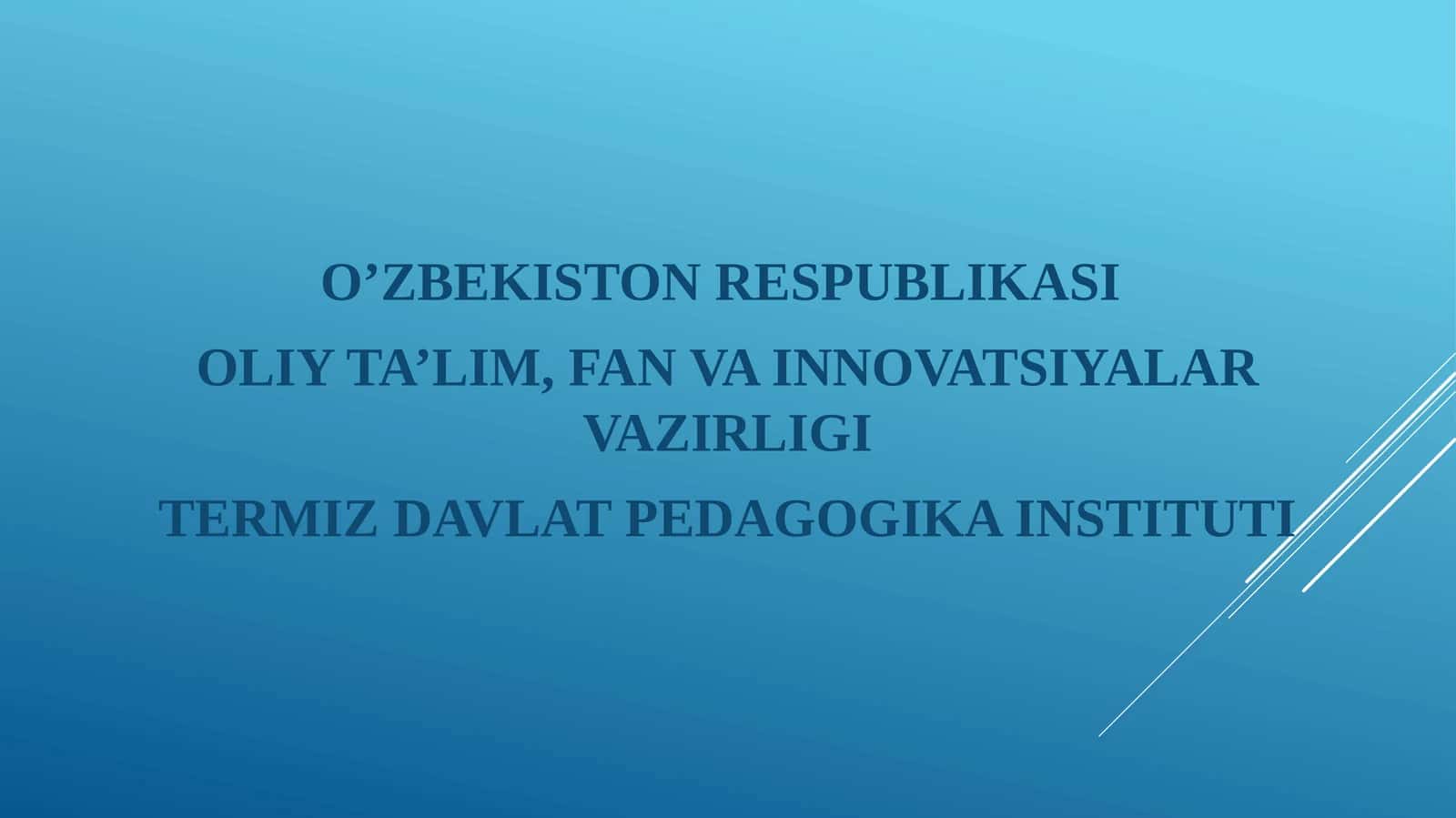 Robotlarni boshqarish tizimlari 1