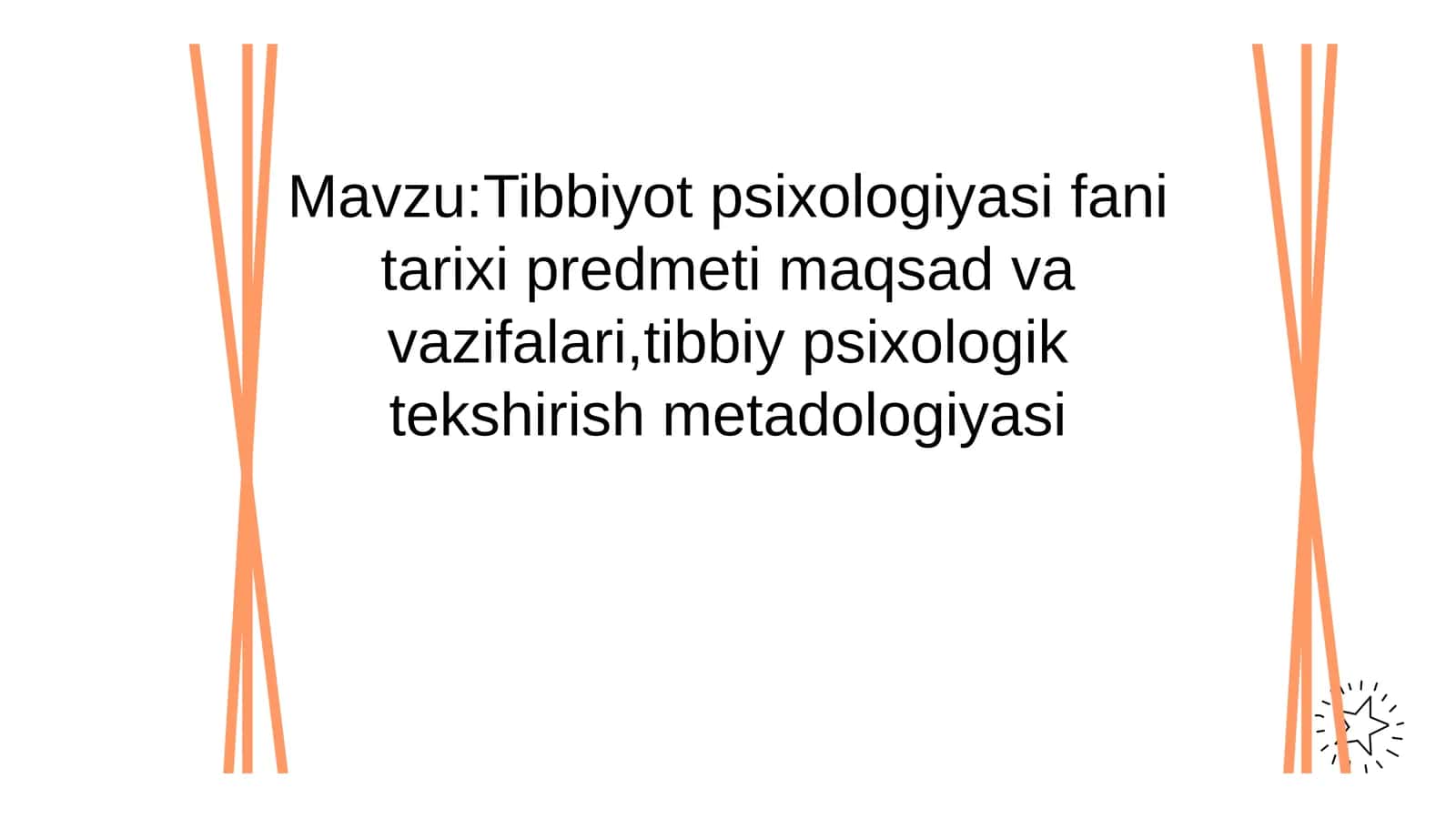 Tibbiyot psixologiyasi fani tarixi 1