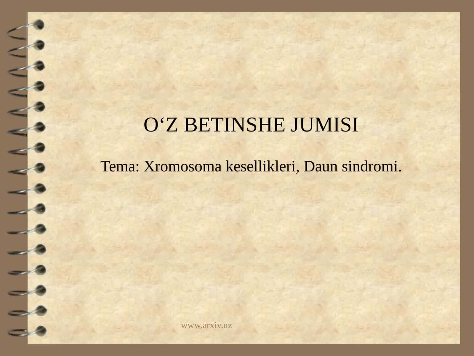 Xromosoma kesellikleri, Daun sindromi 1