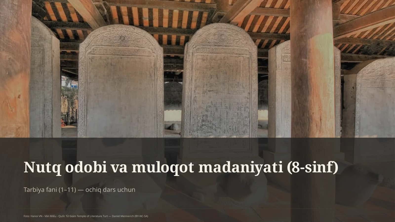 Nutq odobi va muloqot madaniyati (8-sinf) 1
