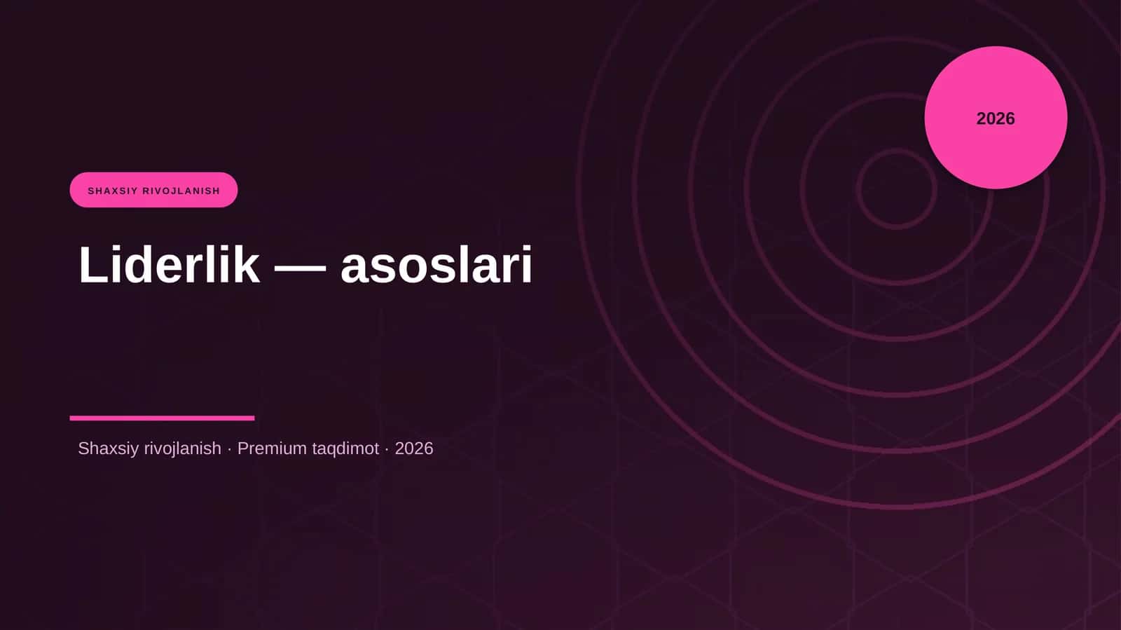 Liderlik — asoslari 1