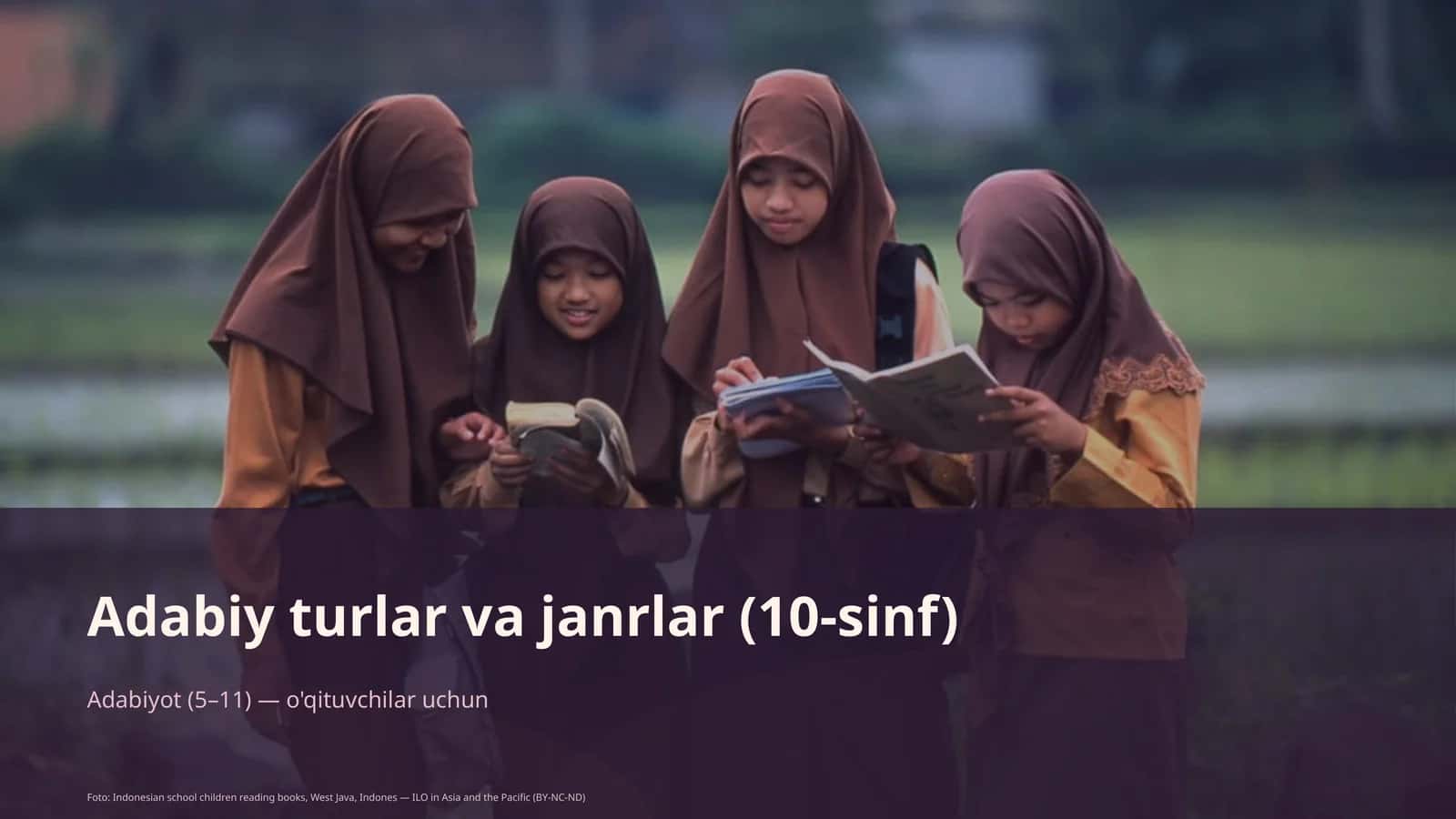 Adabiy turlar va janrlar (10-sinf) 1