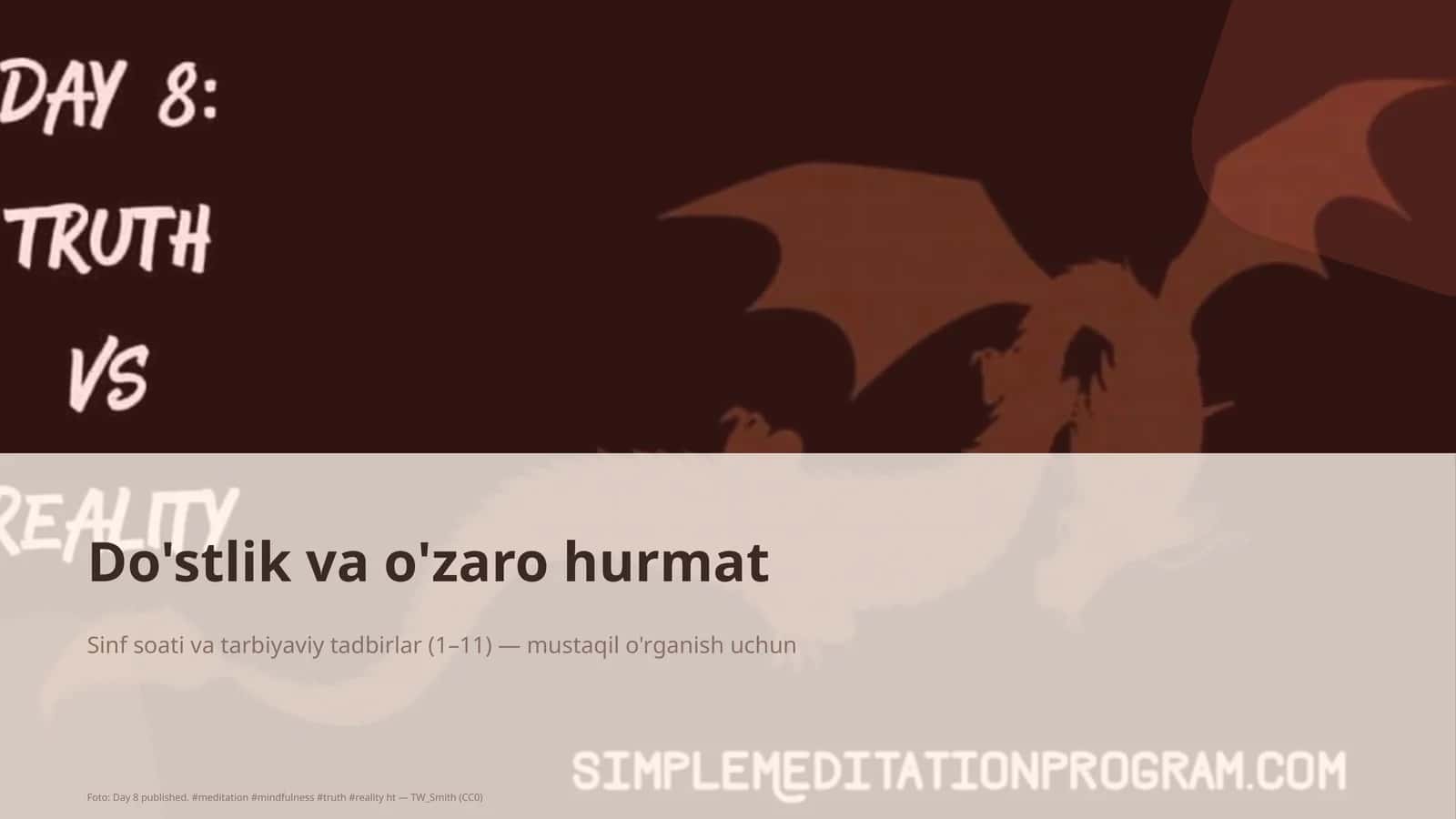 Sinf soati va tarbiyaviy tadbirlar 1