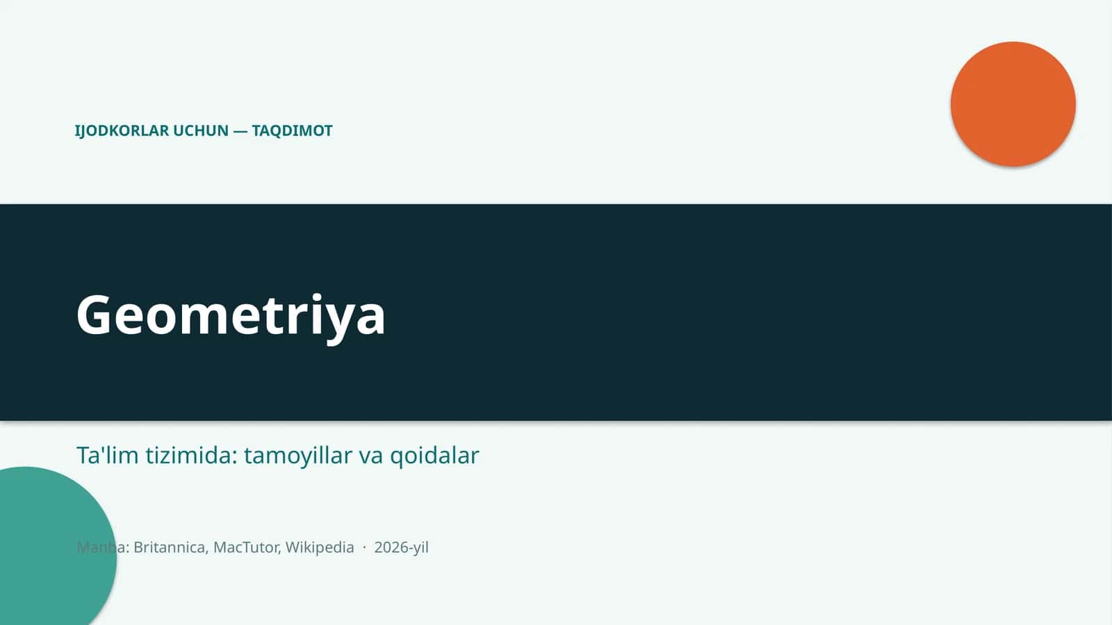 Geometriya 1