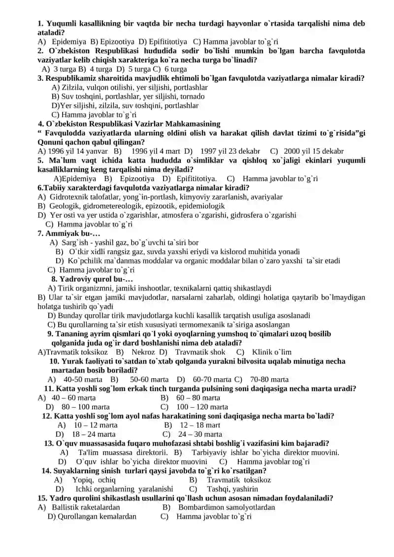 Yuqumli kasalliklarning tarqalishi 1