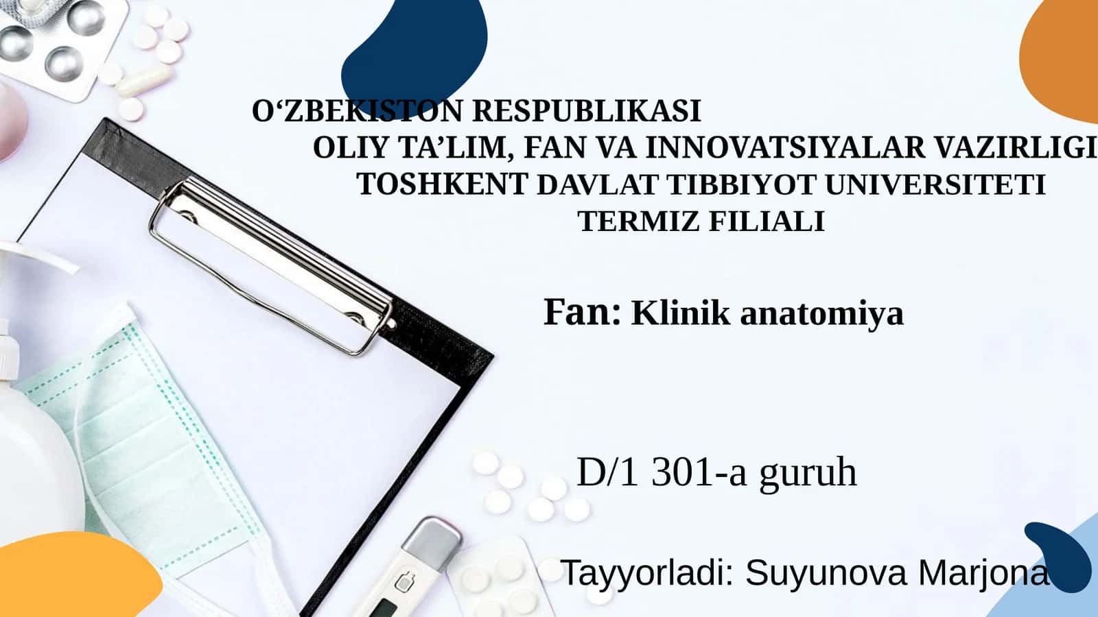 Klinika natomiya bo'yini kistalari 1