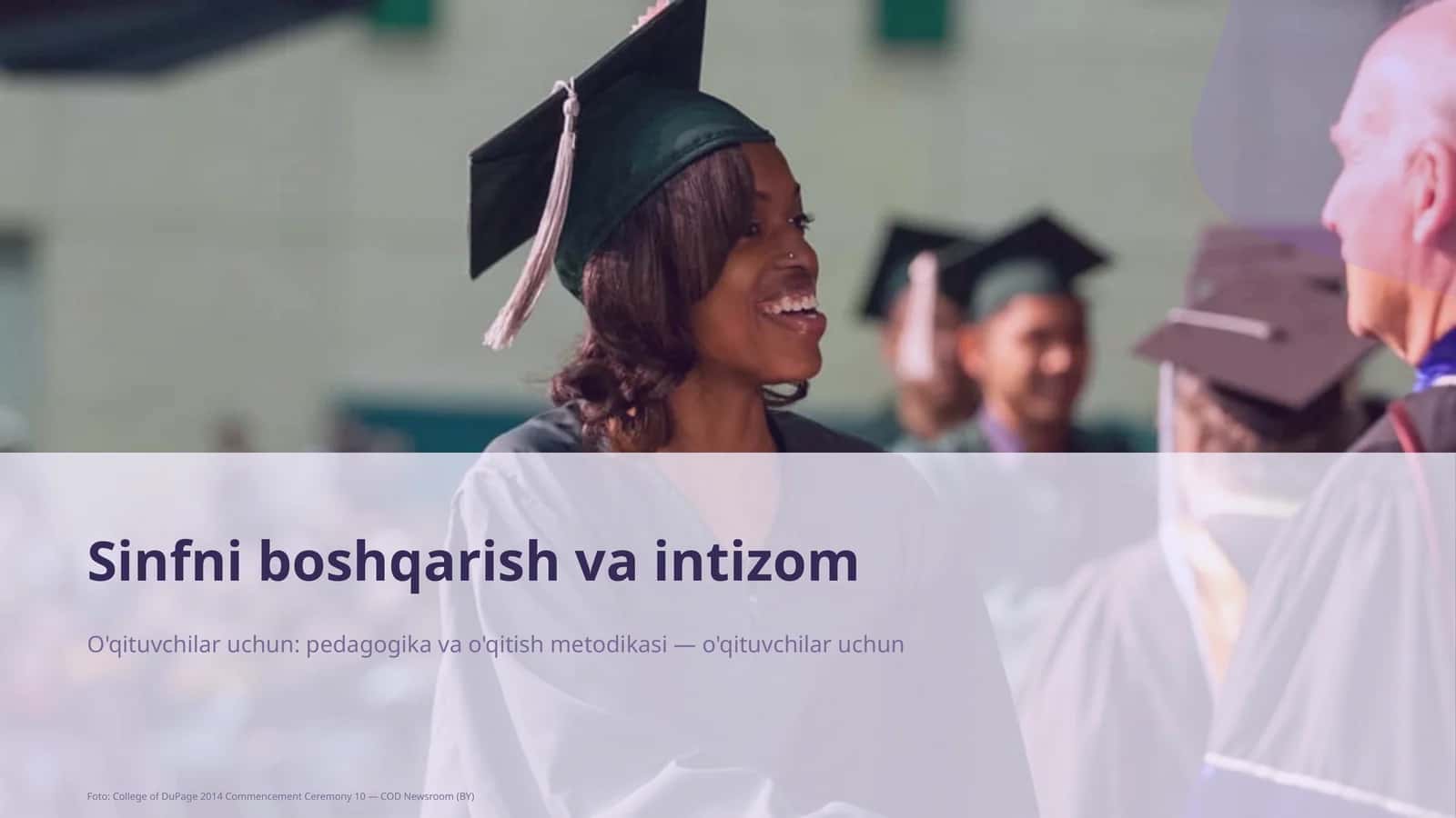 Sinfni boshqarish va intizom 1