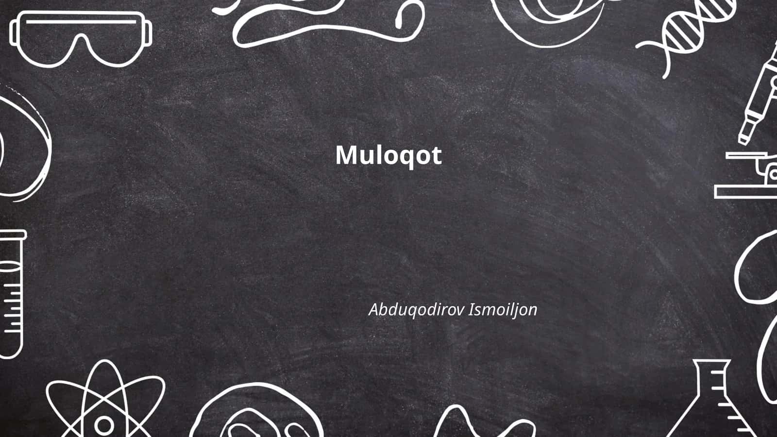 Muloqot 1