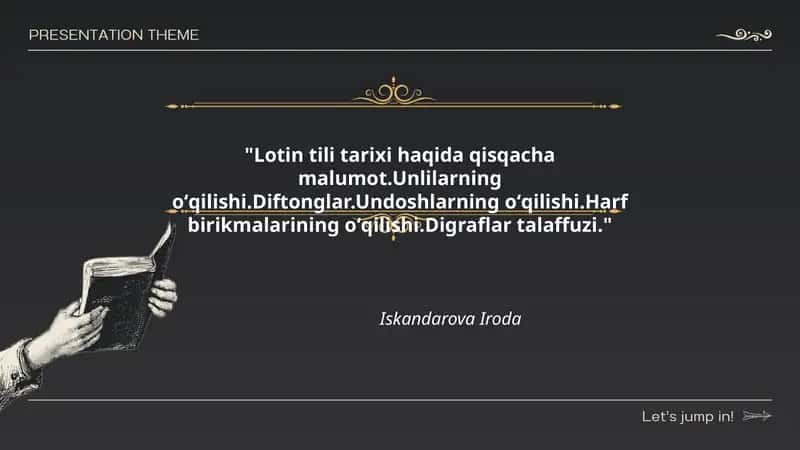 Lotin Tili Tarixi 1