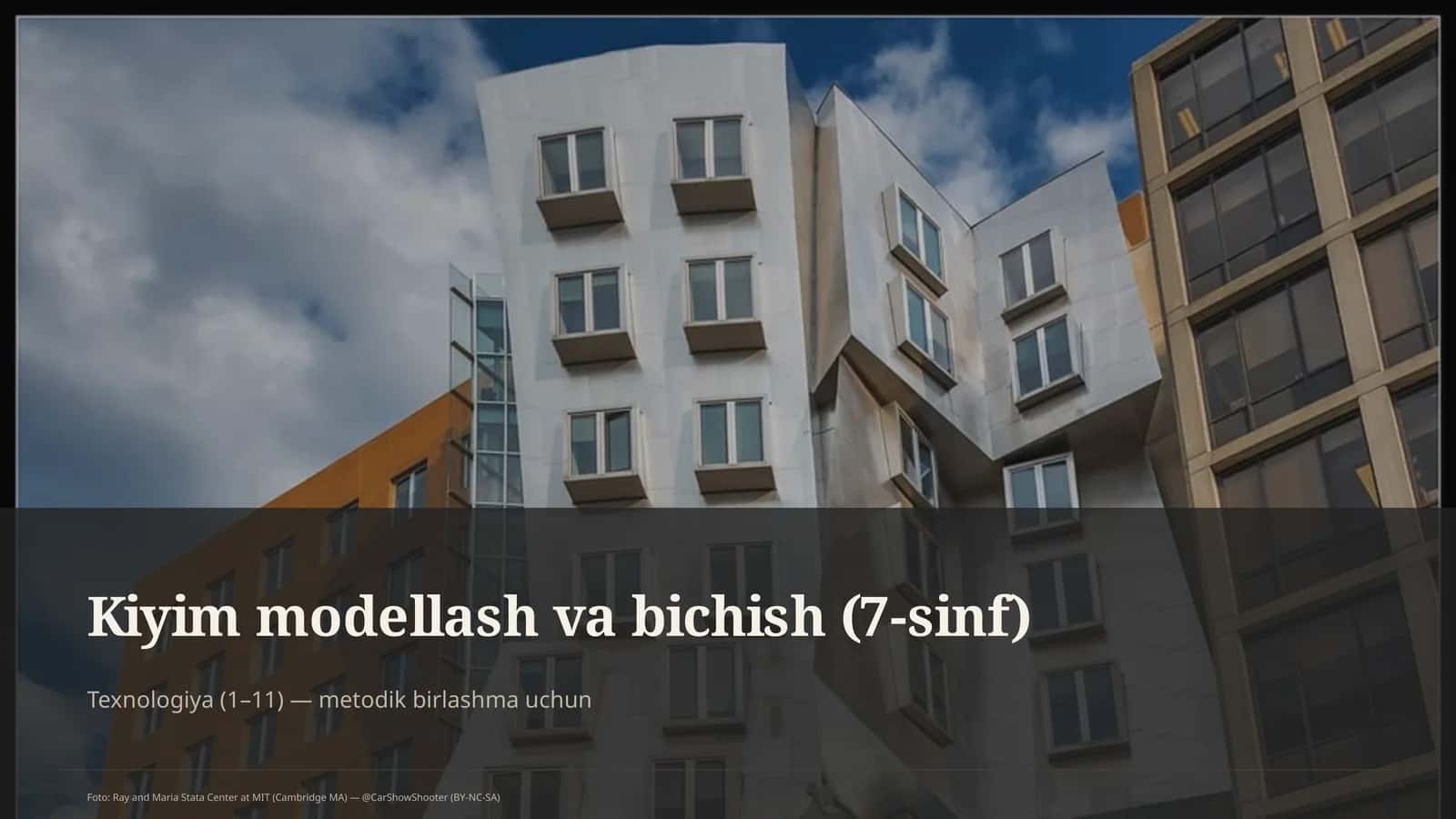 Kiyim modellash va bichish (7-sinf) 1