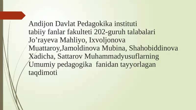 O‘zbekiston Respublikasi ta’lim tizimi 1