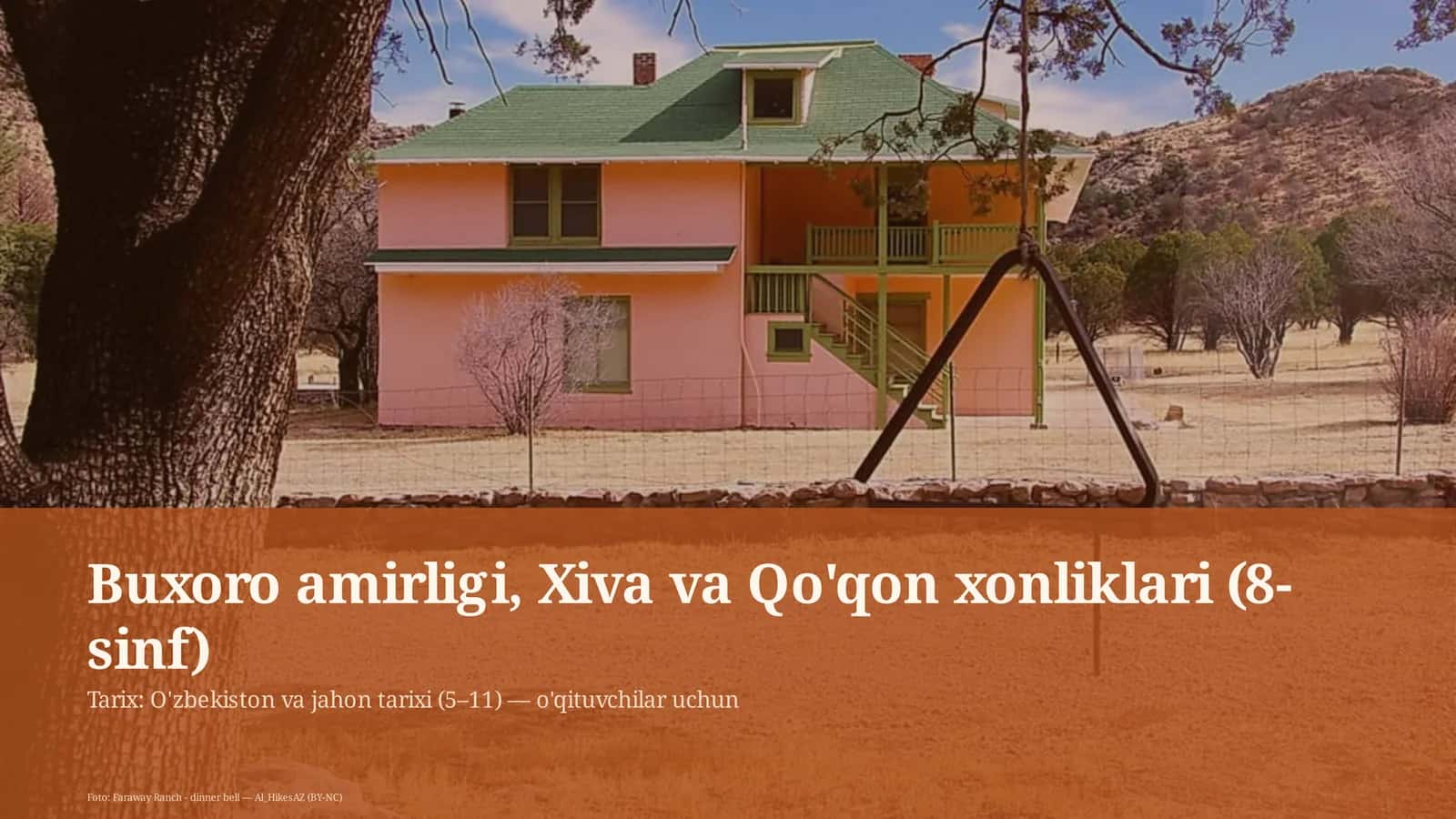 Buxoro amirligi, Xiva va Qo'qon xonliklari (8-sinf) 1