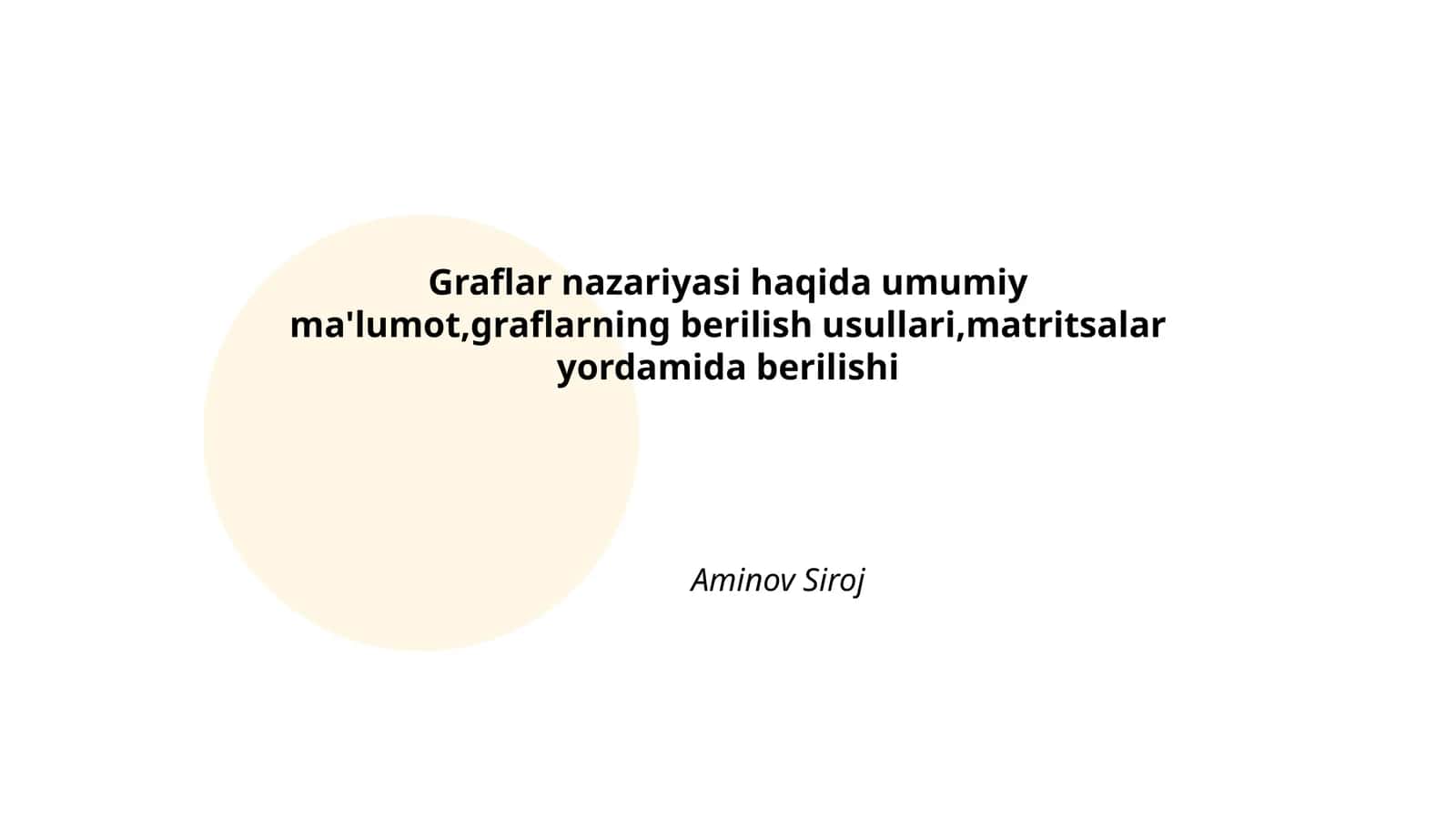 Graflar nazariyasi 1