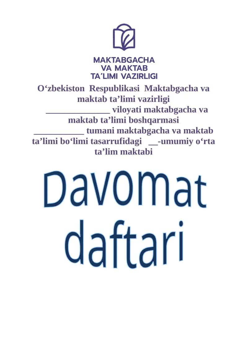 Davomat daftari 1