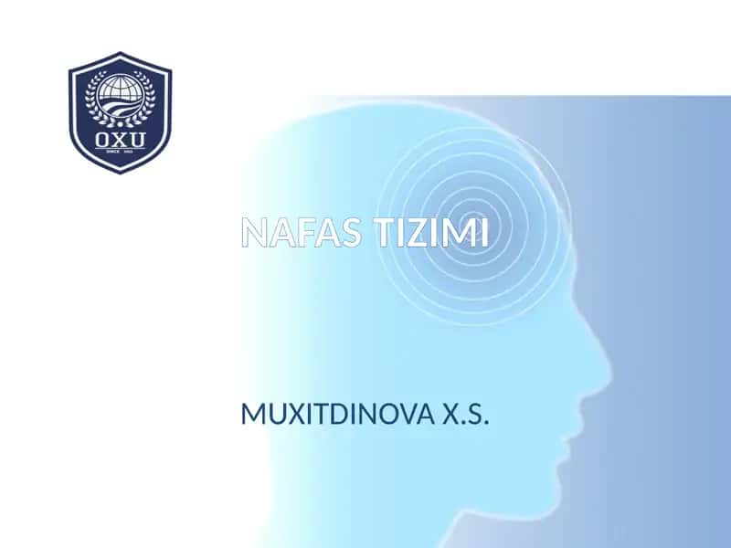 NAFAS TIZIMI 1