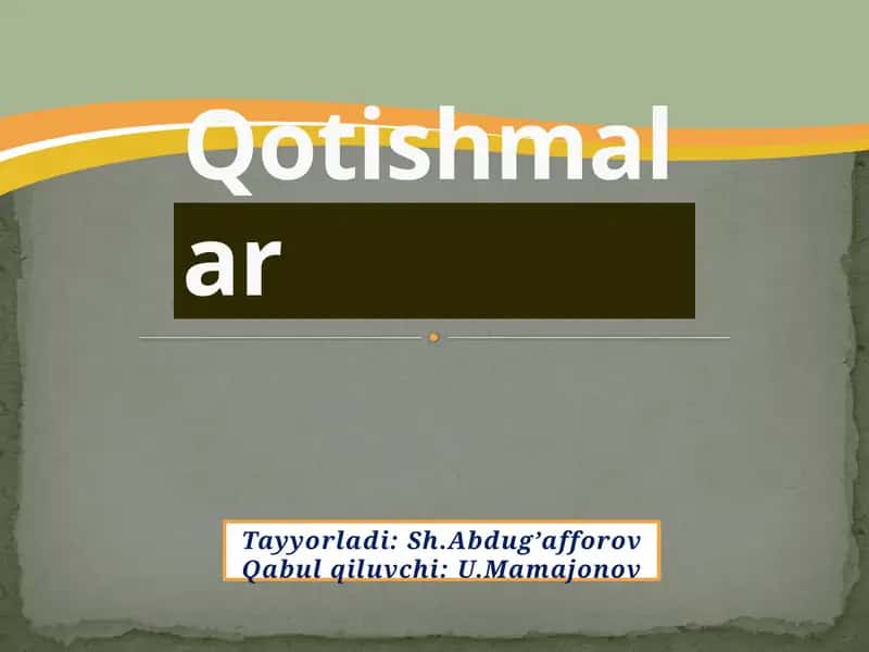 Qotishmalar 1