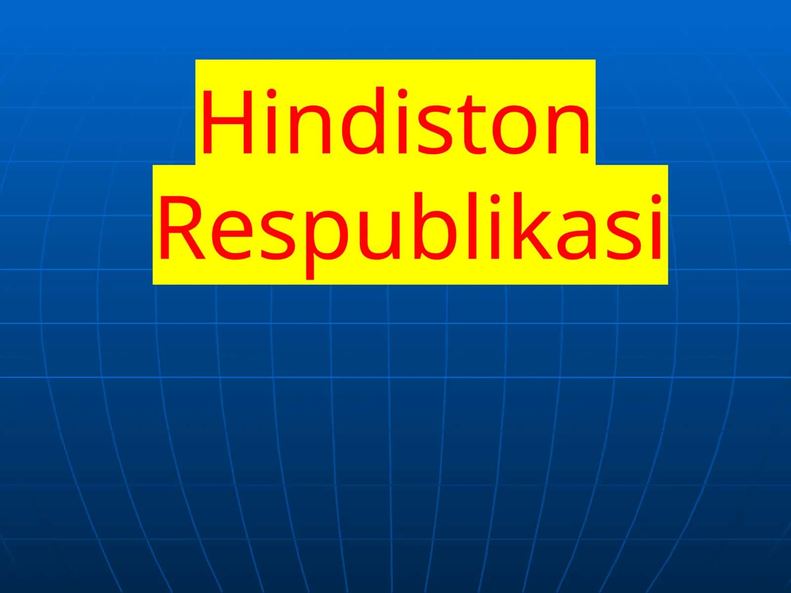 Hindiston Konstitutsiyasi 1