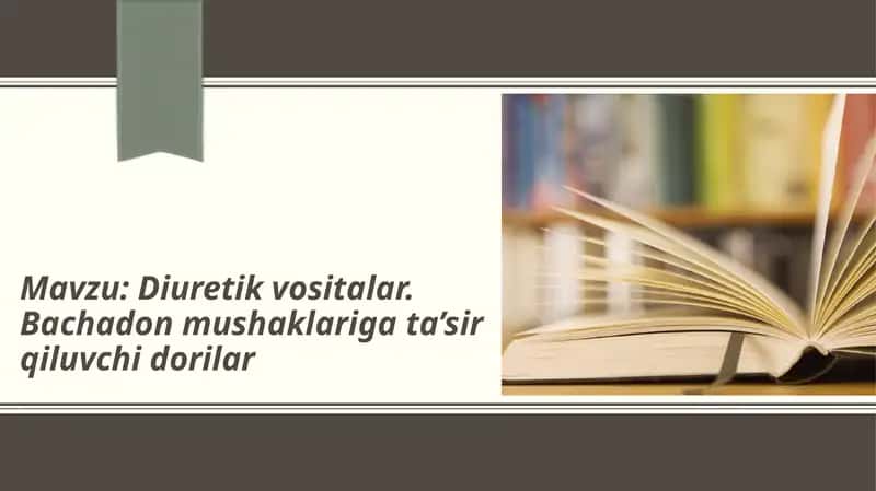Diuretik vositalar 1