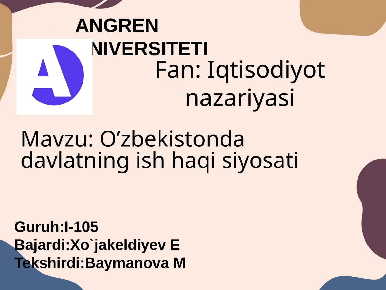 O’zbekistonda davlatning ish haqi siyosati 1