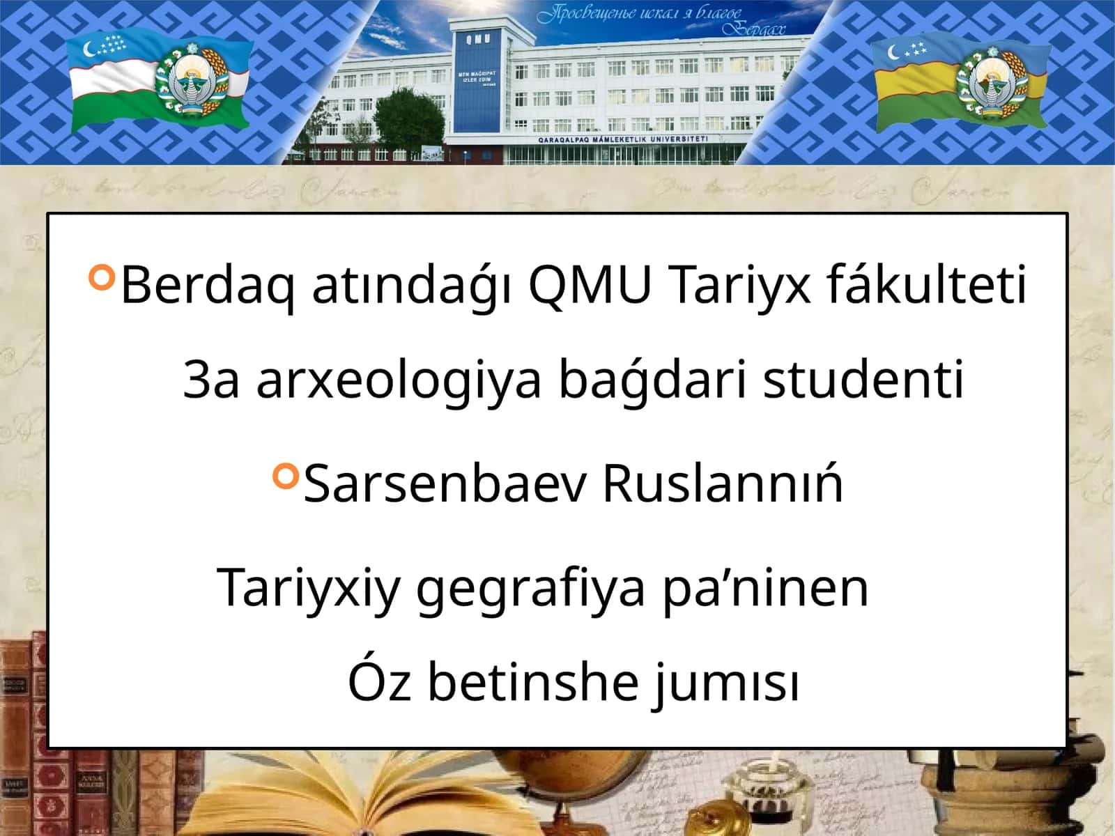 Tariyxiy geografiya pa’n tarmag’I 1