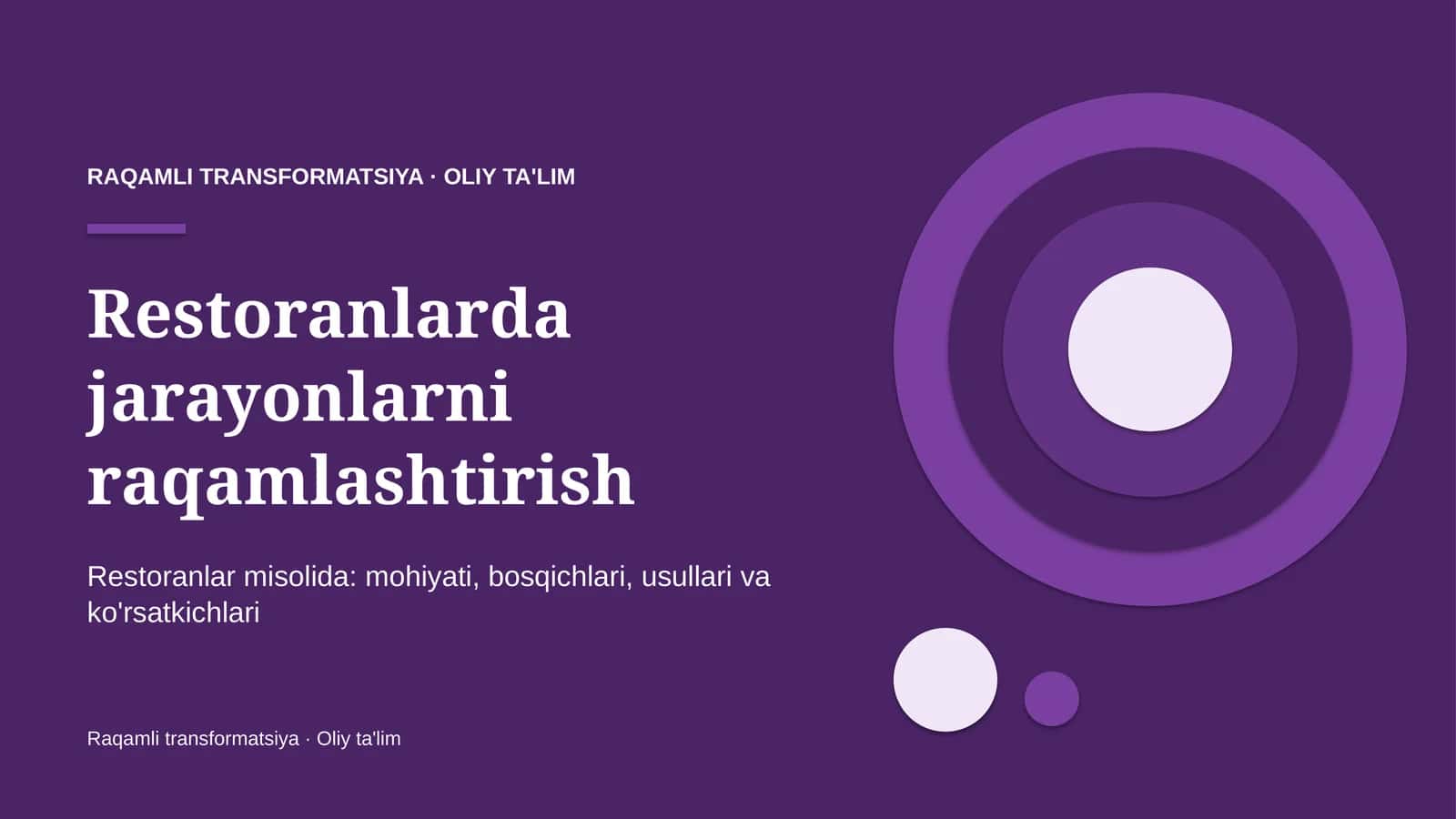 Restoranlarda jarayonlarni raqamlashtirish 1