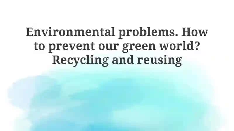 Understanding Environmental Threats 1