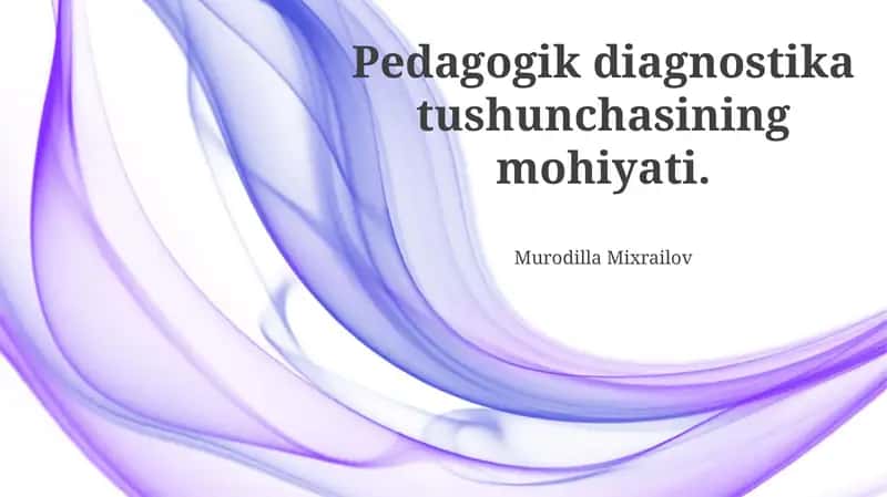 Pedagogik Diagnostika 1