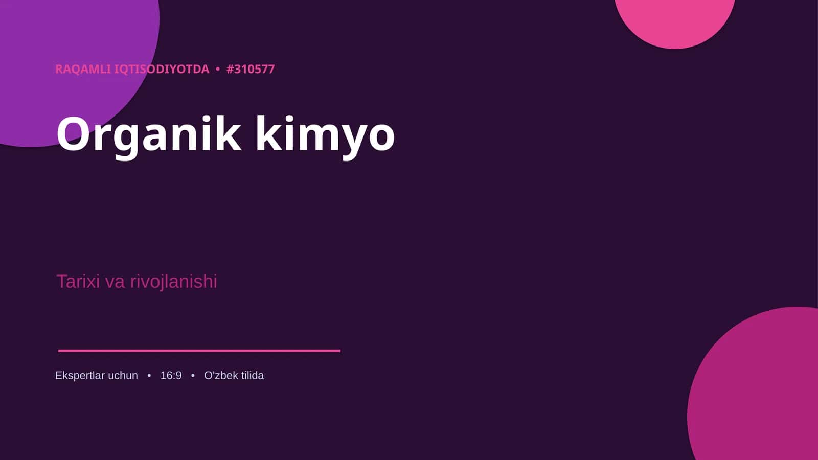 Organik kimyo 1