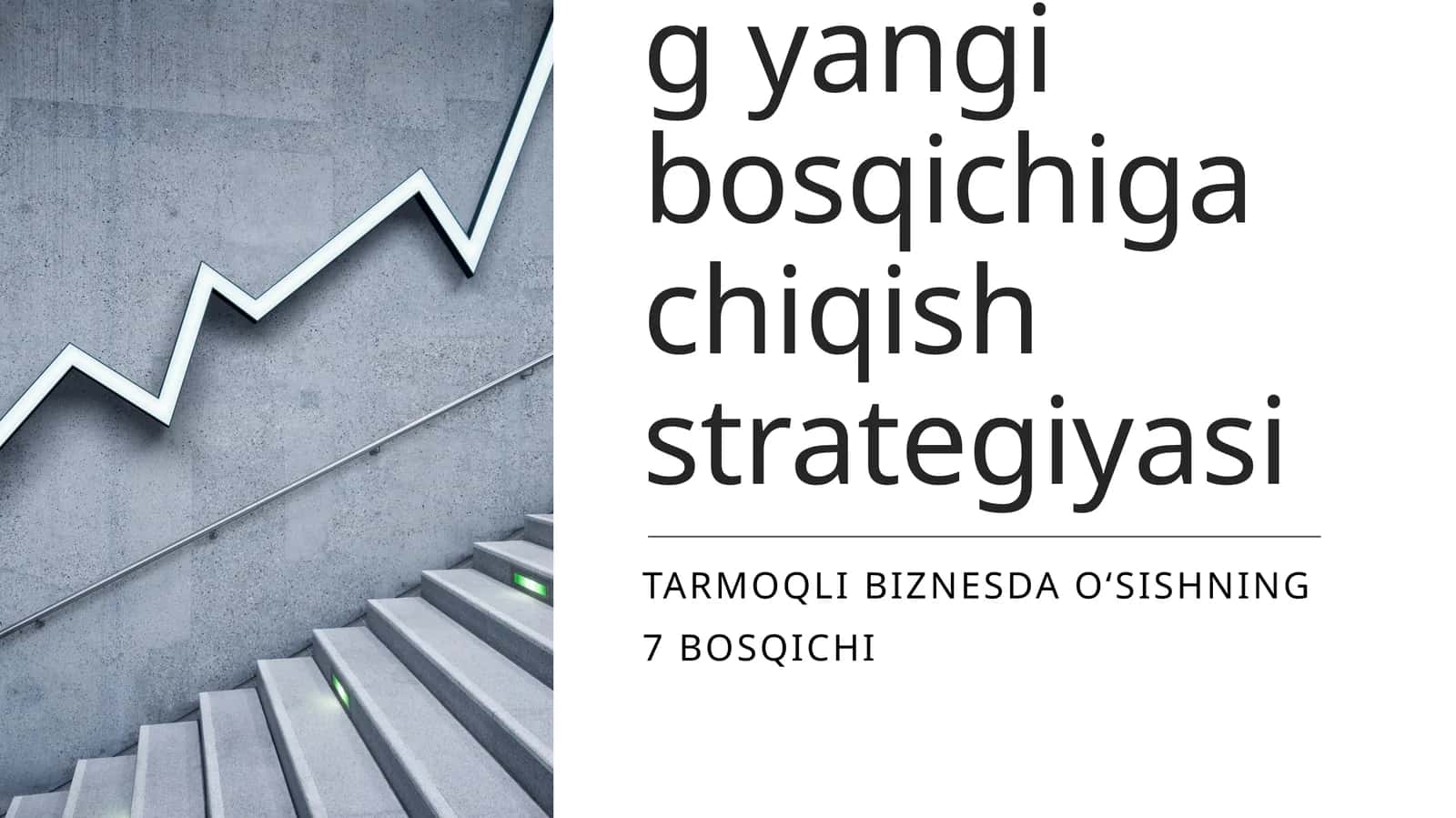 Tarmoqli Biznesda daromadning yangi bosqichiga chiqish strategiyasi 1