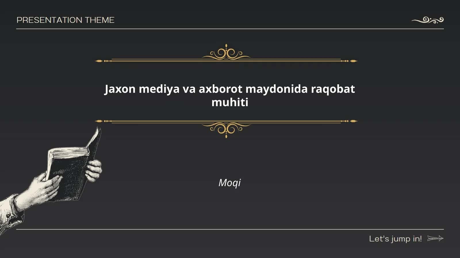 Jaxon mediya va axborot maydonida raqobat muhiti 1