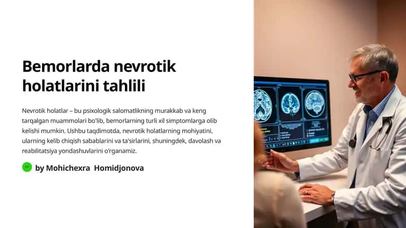 Nevrotik holatlar va ularning mohiyati 1